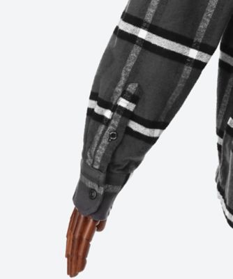 フーデッドジップアップネルシャツ　Ｍ４０９６　．０００．５２５２６