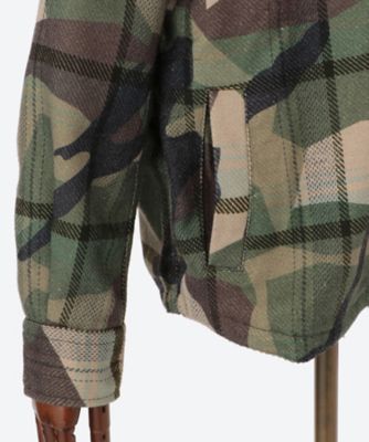 ＣＡＭＯプリントメルトンシャツブルゾン　Ｍ４０９７　．０００．７３８２４