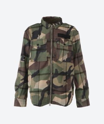 ＜三越伊勢丹/公式＞【SALE】REPLAY (Men)/リプレイ CAMOプリントメルトンシャツブルゾン M4097 ．000．73824 CAMO PRINT コート・ジャケット【三越伊勢丹/公式】