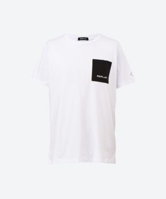 ＜REPLAY (Men)＞バックＯＬＤロゴポケットＴシャツ　Ｍ６２８６　．０００．２３０６２