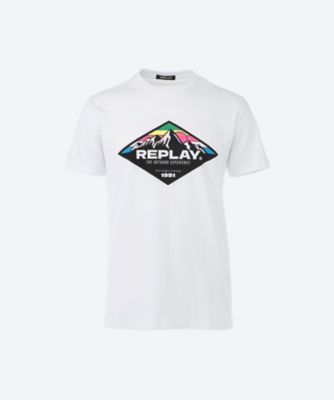 ＜三越伊勢丹/公式＞【SALE】REPLAY (Men)/リプレイ マウンテンプリントTシャツ M6299 ．000．22662G WHITE トップス【三越伊勢丹/公式】