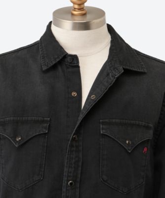 6．5OZ ブラックデニムシャツ M4860T．000．154