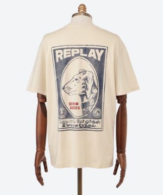 送料込★REPLAY★M6762 .000.23608P Tシャツ 送料込☆REPLAY☆M6762 .000.23608PTシャツ ナイトブルーロゴT