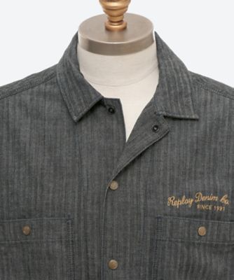 ヘリンボーン シャツジャケット M4145A．000．934 92C