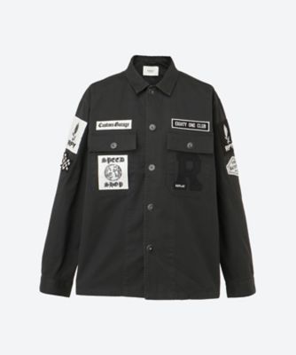 コットンツイルワッペンシャツジャケット M8445C．000