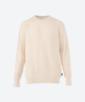 ＜REPLAY (Men)＞１２ｇｇ　アイボリーコットンニット　ＵＫ５１６０．０００．Ｇ２３７７４