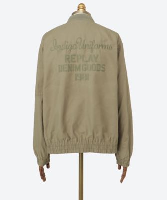 コットンナイロンツイルバックエンブロイダリージャケット M8518