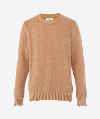 ケーブル編みモックネックニット EC24F／S／277501RM