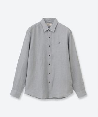 ＜REPLAY (Men)＞ガーメントダイ　リネンシャツ　Ｍ４１５９　．０００．８１３８８Ｂ