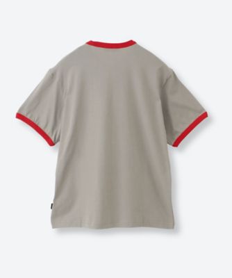 TheReplacementsTシャツリプレイツメンツビン グレー×レッド リンガーTシャツ M3366 ．000．22662