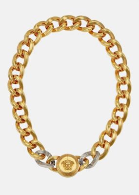 ＜VERSACE (Men)＞メデューサチェーンネックレス　ＤＧ１８４５１　ＤＪＭＴ　ＫＶＯＰ