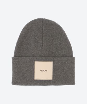 REPLAY (Men)/リプレイ ＲＥＰＬＡＹ　ロゴパッチニットキャップ　ＡＸ４１６７．００４．Ａ７０５９