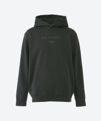 ＜REPLAY (Men)＞ブラックフロントロゴプルフーディー　Ｍ６９６９　．０００．２３７３６Ｐ