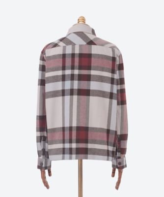 ジップアップマドラスチェックシャツ M4130．000．52718