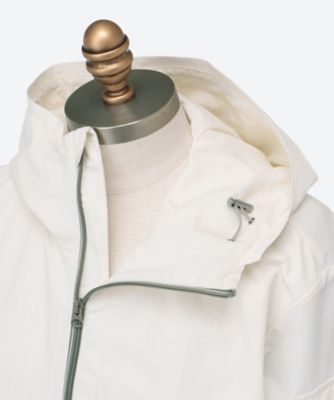 ナチュラルホワイトフーディージップパーカー　Ｍ８４４９　．０００．８５１１４