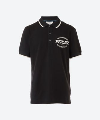 ＜REPLAY (Men)＞ＲＥＰＬＡＹロゴ　ストレッチコットンピケポロシャツ　Ｍ６９１３．０００．２０６２３