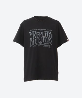 ＜REPLAY (Men)＞ＲＥＰＬＡＹ　グラフィックロゴＴシャツ　Ｍ３０４２　．０００．２６６０