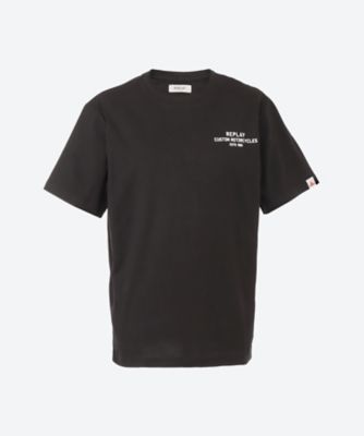 REPLAY (Men)/リプレイ ２５ＳＳ　コットンジャージーモーターサイクルバックプリントＴシャツ　Ｍ３０５０　．０００．２６６０