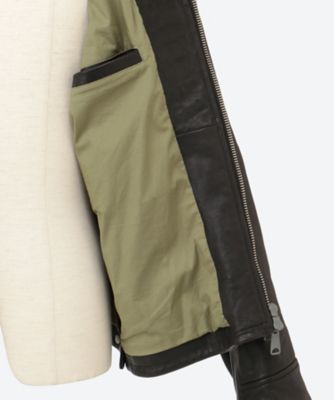 ２５ＳＳ　ＷＡＸラムレザージャケット　Ｌｅａｔｈｅｒ　ｊａ　Ｍ８４５７　．０００．８５１９４