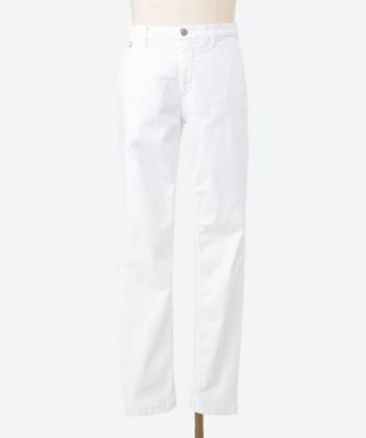 MITSUKOSHI ホワイト LLサイズ ランパン 小さいサイズ 【接触冷感】きれい見えセミワイドパンツ（選べる