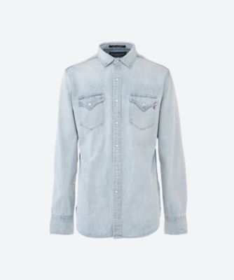 ＜REPLAY (Men)＞ＡＧＥＤ　ハードブリーチウェスタンシャツ　Ｍ４８６０ｂ．０００．２６Ｃ　４６Ａ