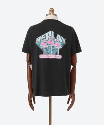 unfil | コットンジャージー ガーメントダイクルーネックTシャツ