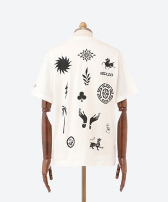 バックアイコンモチーフＴシャツ　Ｍ６５１６　．０００．２６６０