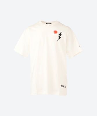 ＜REPLAY (Men)＞バックアイコンモチーフＴシャツ　Ｍ６５１６　．０００．２６６０
