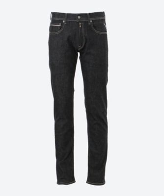 【REPLAY】 新品・タグつき　デニム 美品】REPLAY リプレイ デニムパンツ ジーパン レザータグ ロゴ