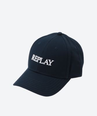 ＜三越伊勢丹/公式＞ REPLAY (Men)/リプレイ 24SS ピュアロゴキャップ AX4161．002．A0113 507 DK NIGHT BLUE 帽子【三越伊勢丹/公式】