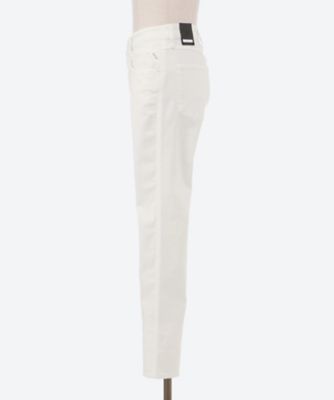 ９．５ＯＺ　ホワイトカラースリムストレッチデニム　Ｍ９１４Ｙ　．０００．８４８８７０１