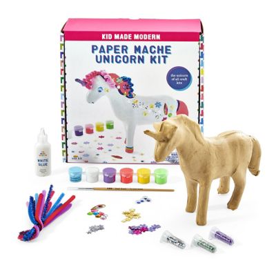 ＜BORNELUND (Baby&Kids)＞ペーパーマッシェ・ペイントキット　ユニコーン