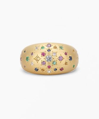 ＜veretta 8va＞Ｋ１４ＹＧ　マルチカラー　リング　８３０００Ｂ１２２１０００４０