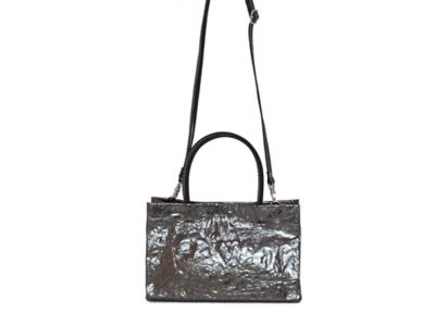 muku+CREME/ムク プリュ クレム イタリアンテキスタイル 2WAYバッグ ブラック 旅行用かばん・バッグ【三越伊勢丹/公式】