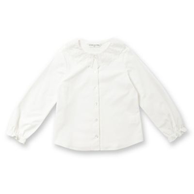 ＜CHOPIN (Baby&Kids)＞チュールレース襟ブラウス