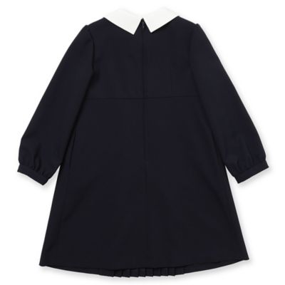 リボン付きフロントプリーツワンピース