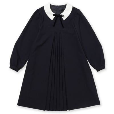 ＜CHOPIN (Baby&Kids)＞リボン付きフロントプリーツワンピース