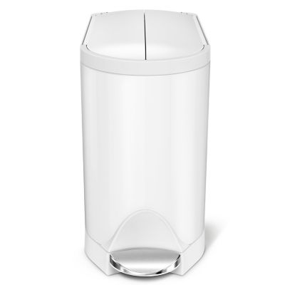バタフライステップカン　１０Ｌ　ホワイト