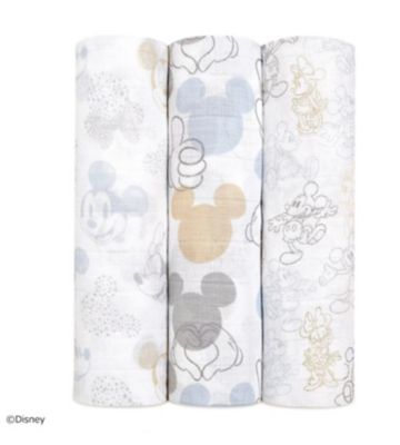 ディズニーモスリンスワドル（おくるみ）３枚入り