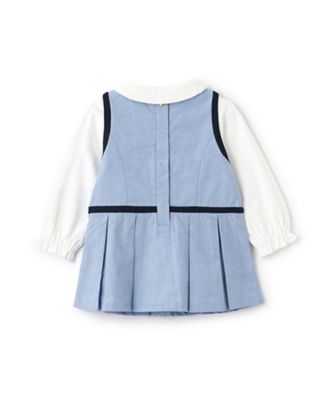 レースカラーカットソー＆ジャンパースカートセット　８５５１５２６
