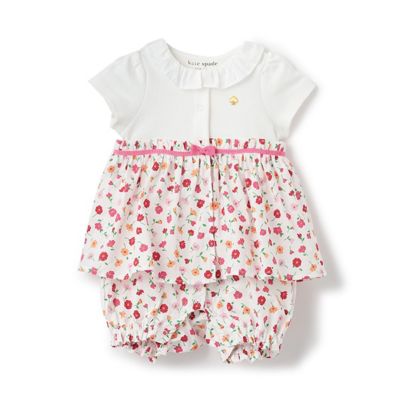 KATE SPADE NEW YORK (Baby&Kids)/ケイト・スペード ニューヨーク キッズ フラワーショートオール　８５５１５３３