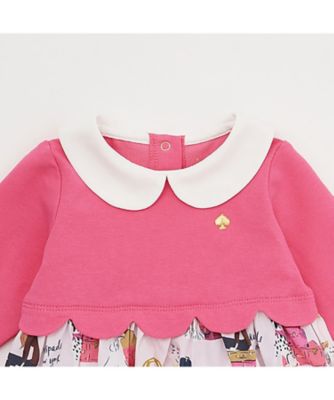 kate spade フラワーベッドドッキングワンピース　ソックス付き 出産祝い