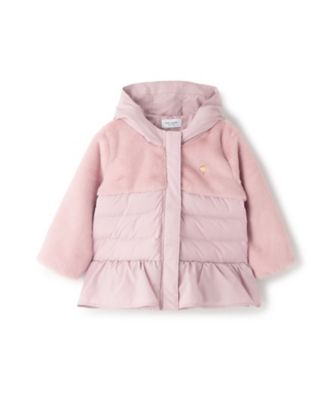 ＜KATE SPADE NEW YORK (Baby&Kids)＞フェイクファー切り替え中綿ジャケット　８５５４５００