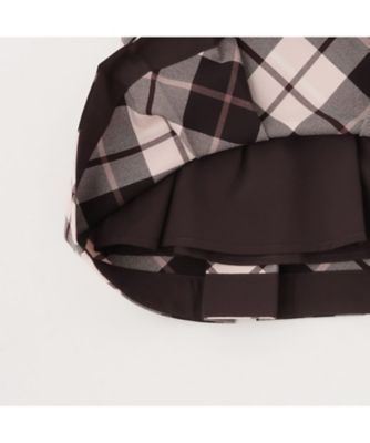 オータムチェックジャンパースカート＆カットソーセット