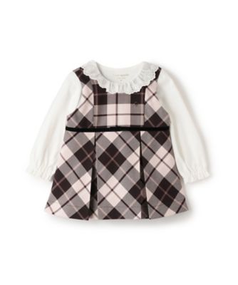 ＜KATE SPADE NEW YORK (Baby&Kids)＞オータムチェックジャンパースカート＆カットソーセット　８５５４５０３