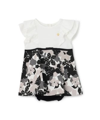 ケイトスペード トロピカルフォリッジドッキングワンピース 150cm ブラックフローラルドッキングワンピース 8563521 | KATE SPADE