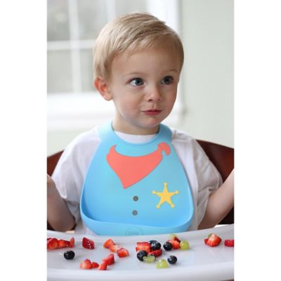 新品 Baby bib sheriff シリコンビブ - ベビー用食器