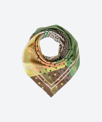 ＜JANE CARR (Women)＞ＴＨＥ　ＰＯＬＫＡ　ＦＯＵＬＡＲＤ　ＳＩＬＫストール