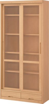 浜本工芸 (Baby&Kids)/ハマモトコウゲイ 【受注商品】Ｎｏ．８６　書棚　引き戸タイプ　幅８５ｃｍ　高さ１８０ｃｍ