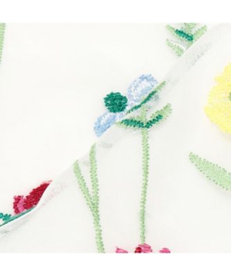 フローラル刺繍ドレス